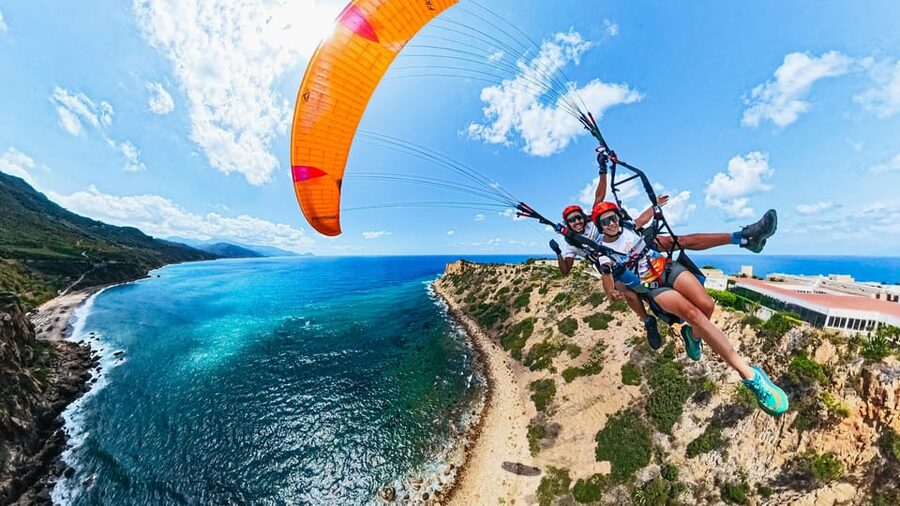 Cefalù: Tandem Paragliding Flight and GoPro13 Video - Tandem Paragliding Over Cefalù: a small-group thrill with real views