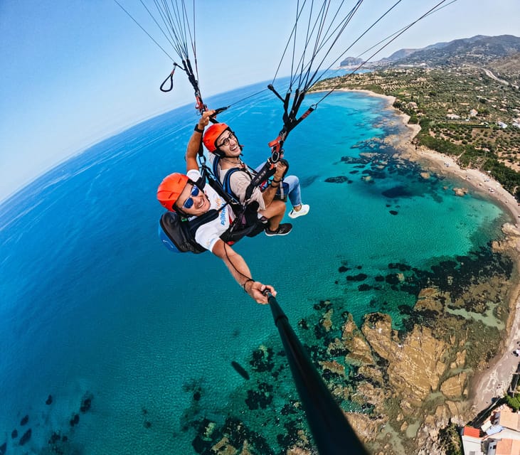 Cefalù: Tandem Paragliding Flight and GoPro13 Video - The flight itself: gliding over waves and city views