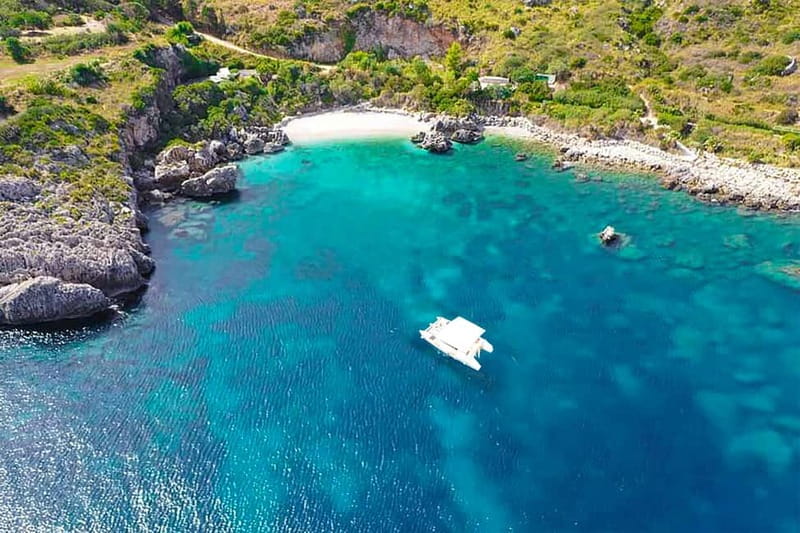 From Cefalù: Catamaran Excursion to Zingaro and Scopello - From Cefalù to Castellammare del Golfo: the Ride Sets the Tone
