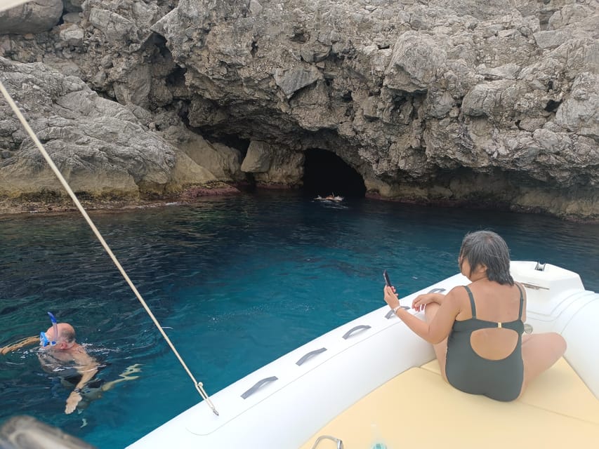 Palermo: Boat Tour with Drinks and Snorkeling - Sferracavallo: crystal-clear water, a longer cruise, and a small aperitif