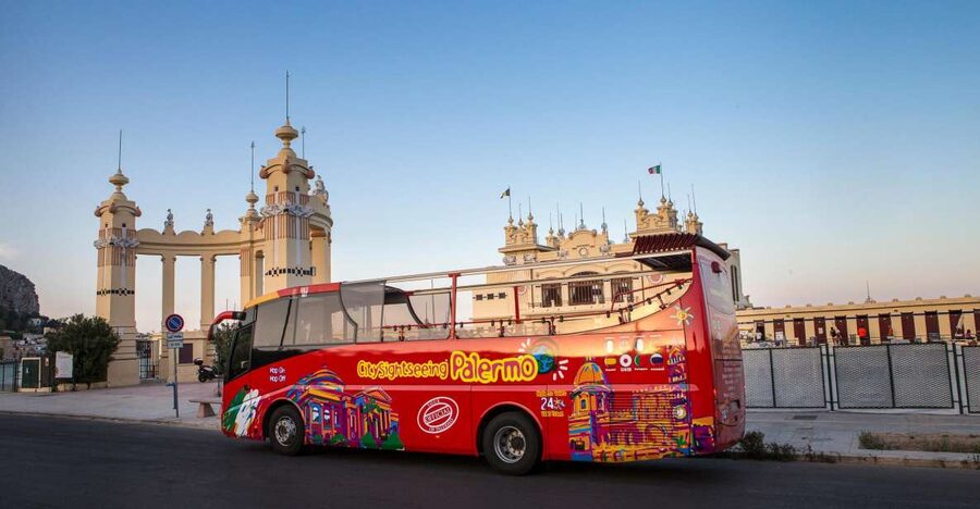 Palermo: Hop-on Hop-off Bus Tour 24-hour Ticket - Monreale and Mondello add-ons: beach time plus a cathedral stop
