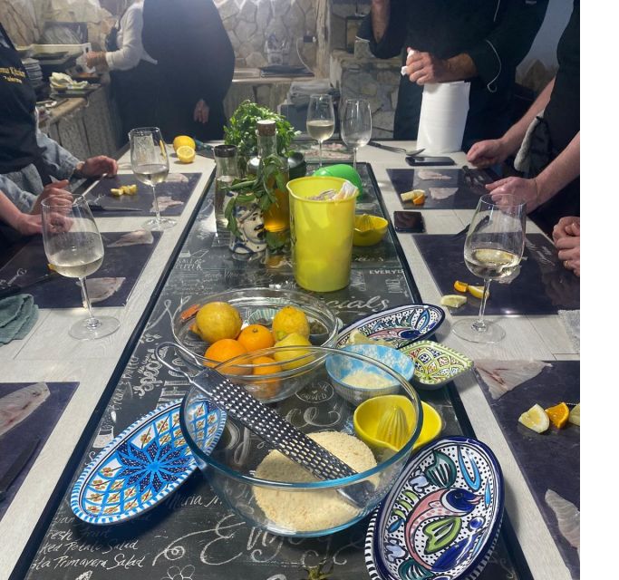 Palermo: Sicilian Cuisine Social Cooking Class & Dinner - The menu you can expect: pasta, seafood or meat, vegetables, and sweets
