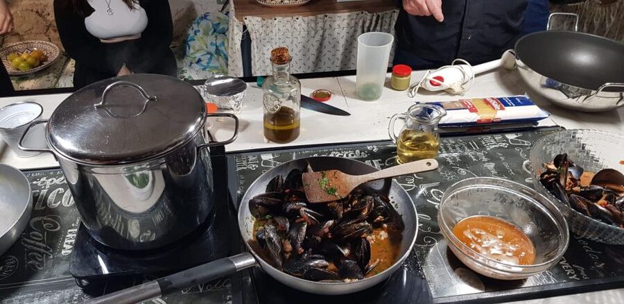 Palermo: Sicilian Cuisine Social Cooking Class & Dinner - Dinner with wine: the 4-course meal you helped create