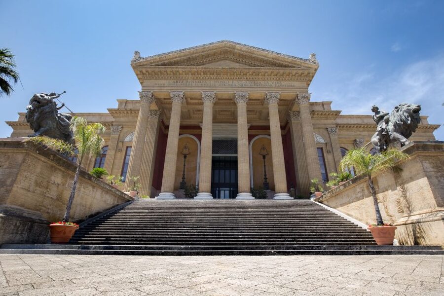 Palermo: Teatro Massimo Opera House Guided Tour - Auditorium time: golden stuccoes, velvet-and-glass, and real acoustics talk