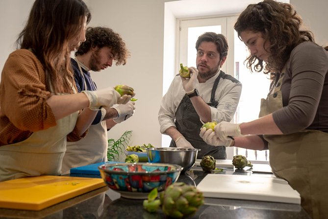 Sicilian Cooking Class - Air-conditioned kitchen time with Michael (and helpful hands)